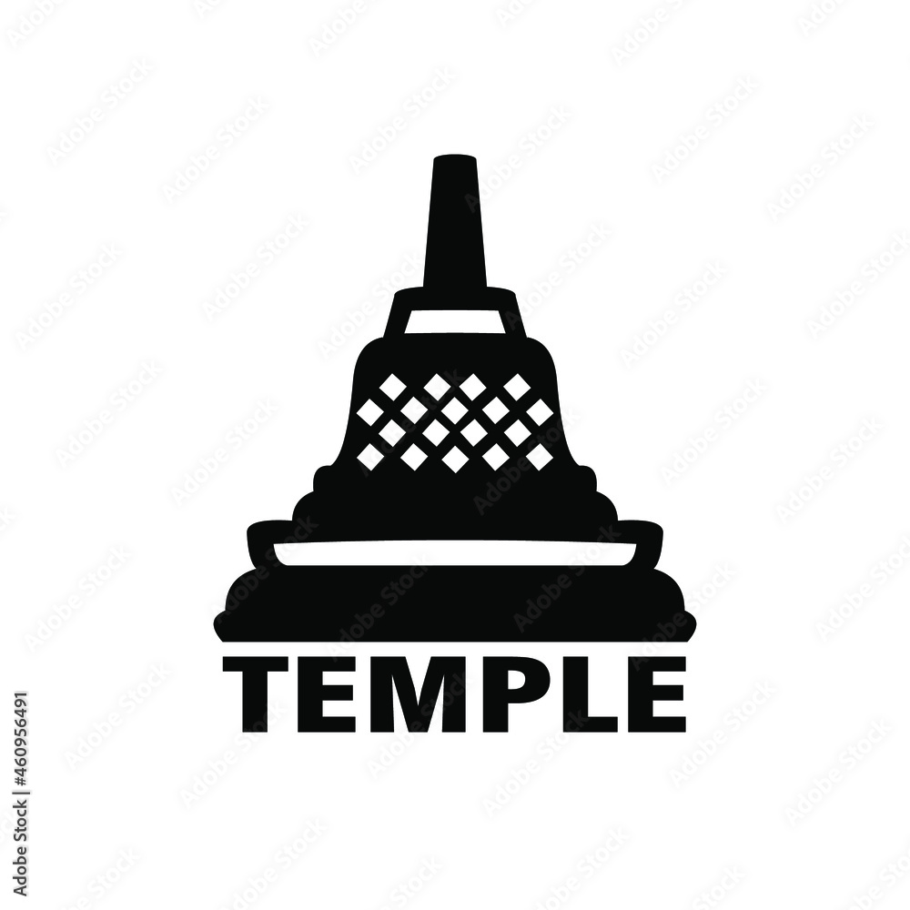 temple logo mascot template
