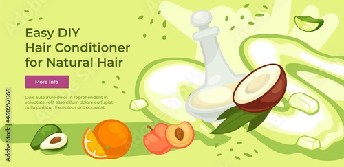 DIY hair conditioner from organic ingredients