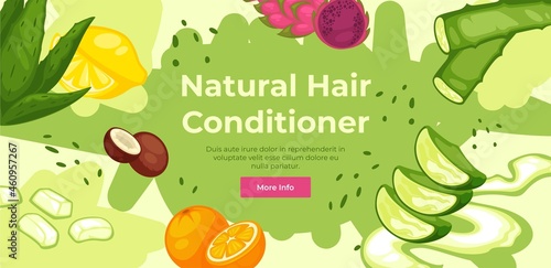 Natural hair conditioner with organic ingredients