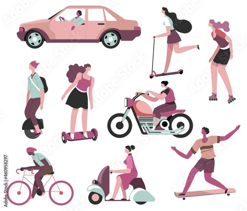 Transport and vehicles, bikes and motorcycles