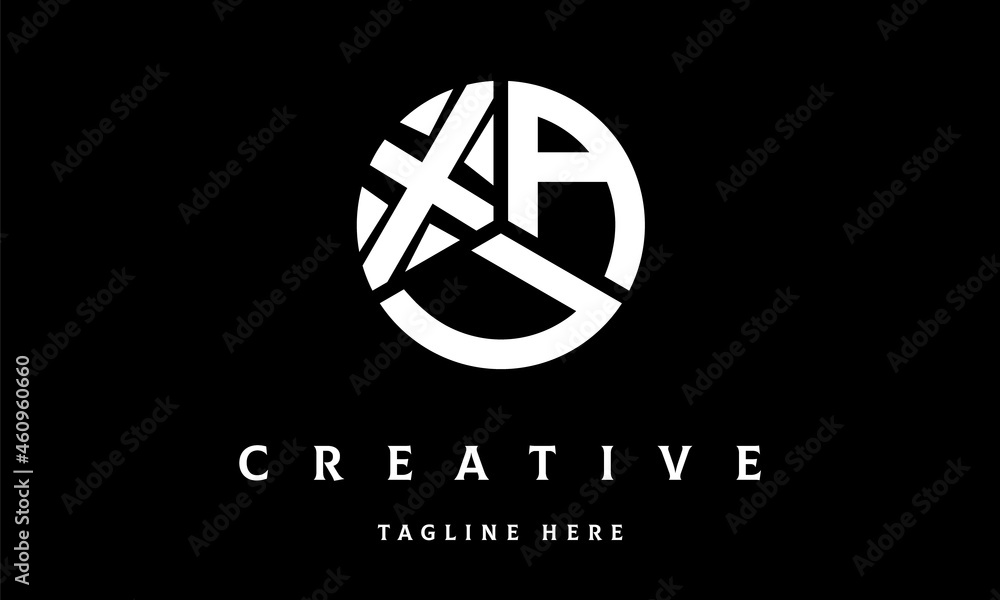 XAU circle three letter logo XAU circle three letter logo