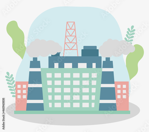 oil plant illustration