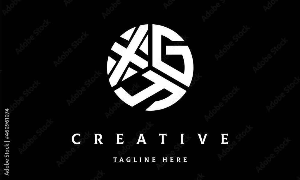 XGY circle three letter logo XGY circle three letter logo