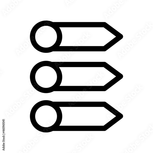 Priority Outline Vector Icon Design
