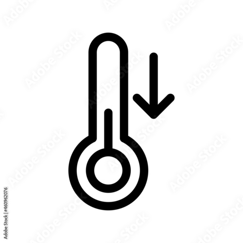  Thermometer Outline Vector Icon Design