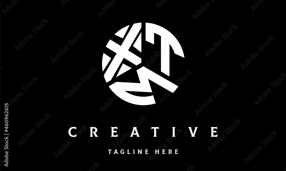 XTM circle three letter logo XTM circle three letter logo