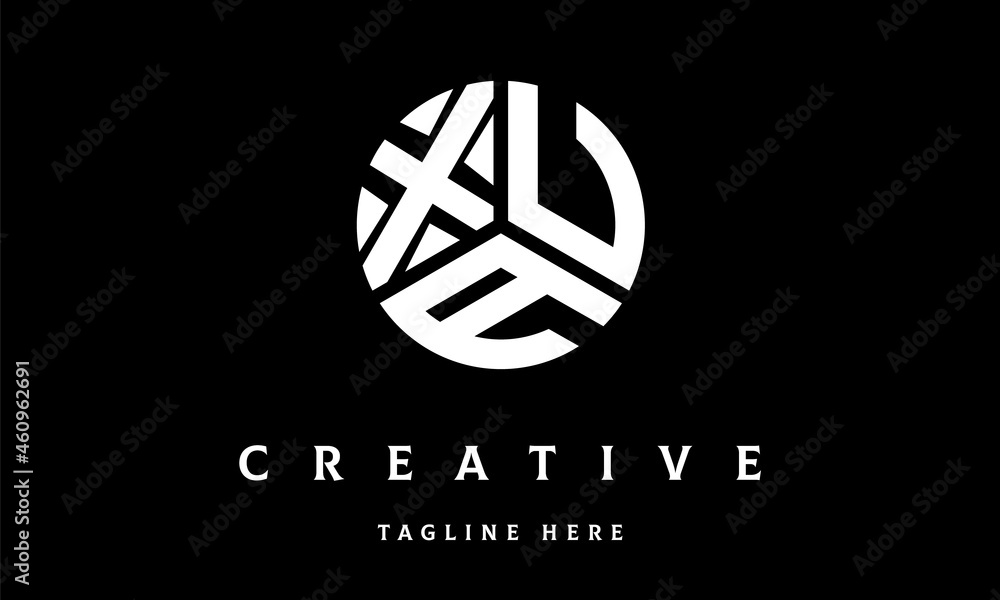 XUA circle three letter logo XUA circle three letter logo