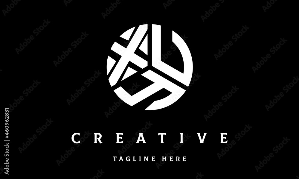 XUY circle three letter logo XUY circle three letter logo