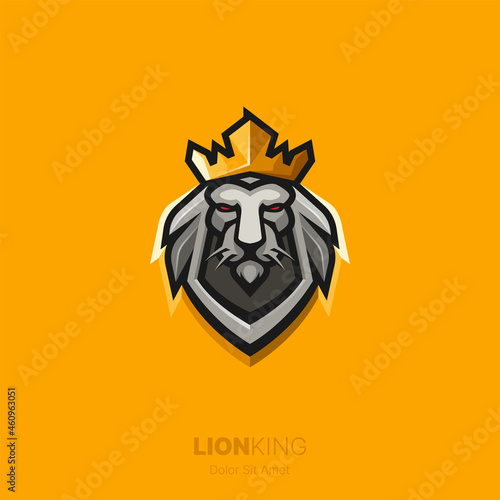 Fototapeta Naklejka Na Ścianę i Meble -  Lion king gaming esport logo