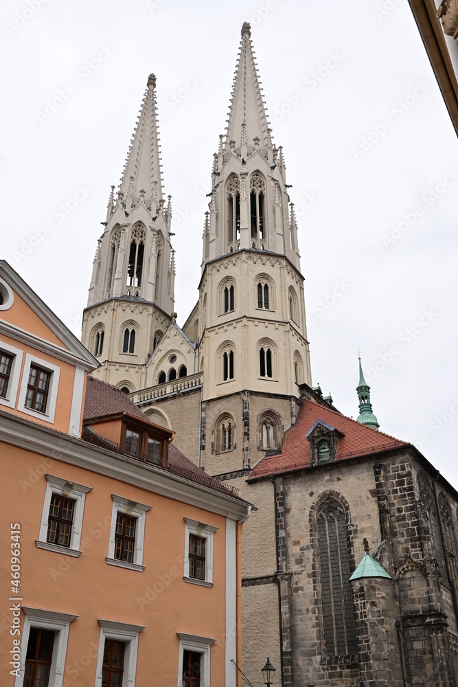 Blick auf die Pfarrkirche St. Peter und Paul (Peterskirche), Görlitz, Sachsen