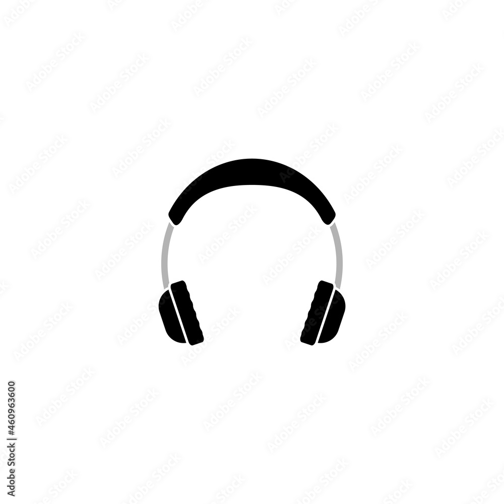 Headphone icon design illustration template vector Headphone icon design illustration template vector