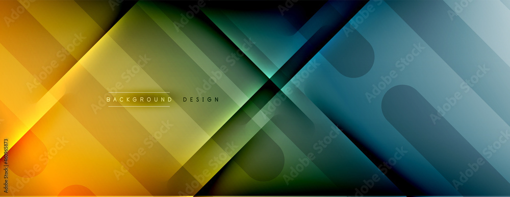 Abstract background. Shadow lines on bright shiny gradient background. Abstract background. Shadow lines on bright shiny gradient background.