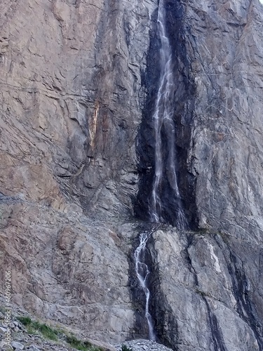 natural water fall from khaplu baltistan, Pakistan photo