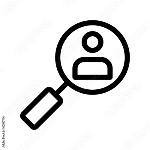 Job Seeker Outline Vector Icon Design
