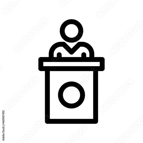 Political Outline Vector Icon Design