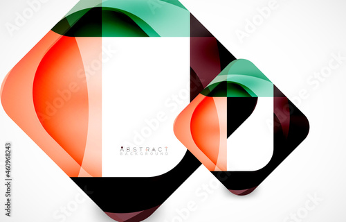Minimal background. Abstract square shape with round corners created with wavy forms. Vector Illustration For Wallpaper, Banner, Background, Landing Page Free Download Minimal background. Abstract square shape with round corners created with wavy forms. Vector Illustration For Wallpaper, Banner, Background, Landing Page - GFXLoad
