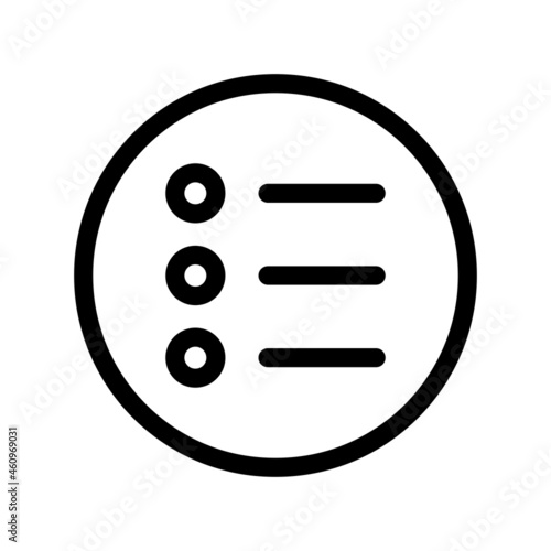 Menu Outline Vector Icon Design