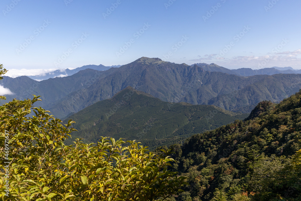石鎚山（愛媛県）から見た瓶ヶ森