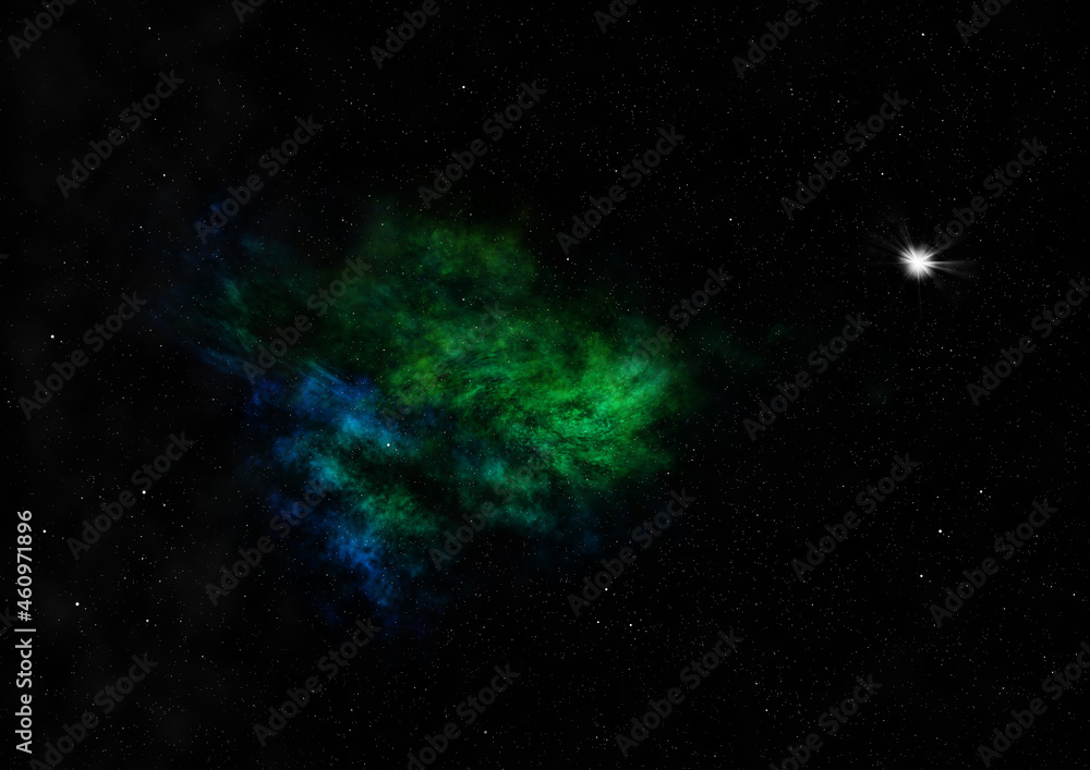 Fototapeta premium Small part of an infinite star field