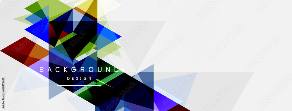 Mosaic triangles geometric background. Techno or business concept, pattern for wallpaper, banner, background, landing page Mosaic triangles geometric background. Techno or business concept, pattern for wallpaper, banner, background, landing page