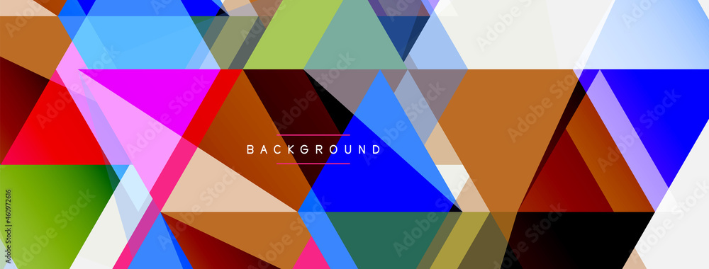 Mosaic triangles geometric background. Techno or business concept, pattern for wallpaper, banner, background, landing page Mosaic triangles geometric background. Techno or business concept, pattern for wallpaper, banner, background, landing page