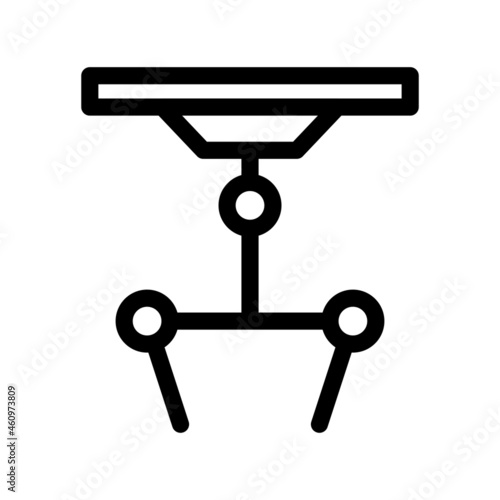 Robotic Outline Vector Icon Design