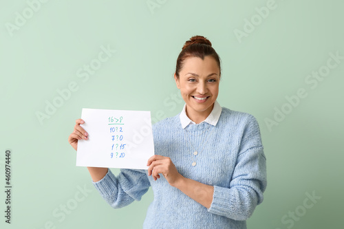 Portrait of female teacher ...