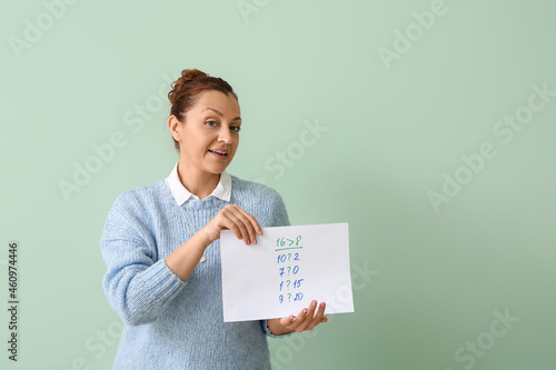 Portrait of female teacher ...