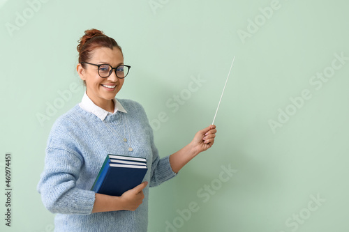 Portrait of female teacher ...