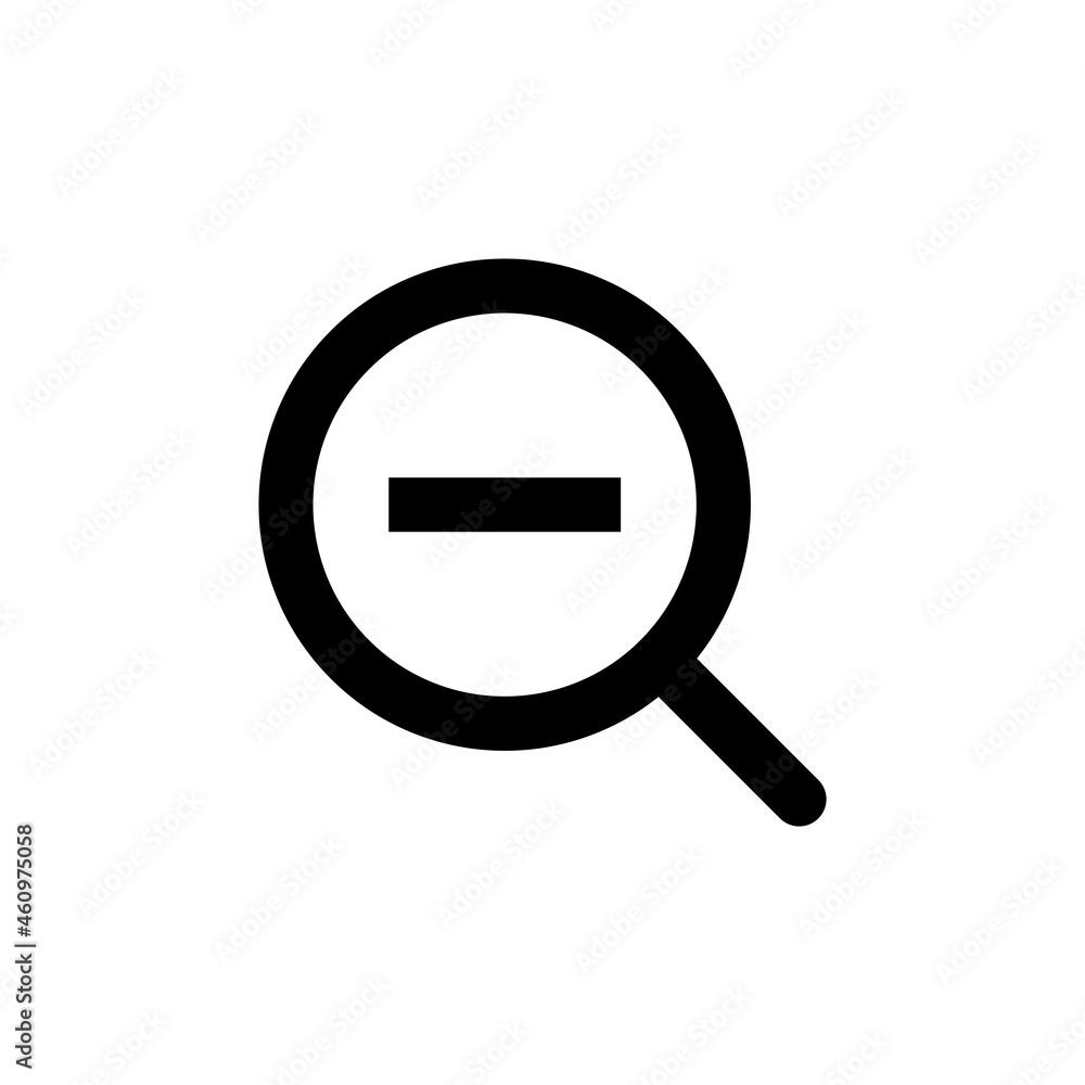 zoom out magnifying icon vector zoom out magnifying icon vector