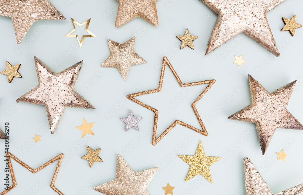 Christmas decor background. Flat lay, top view. Christmas decor background. Flat lay, top view.