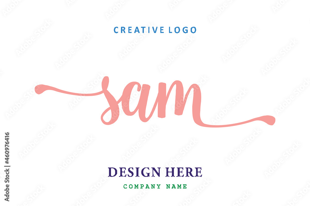 SAM lettering logo is simple, easy to understand and authoritative SAM lettering logo is simple, easy to understand and authoritative