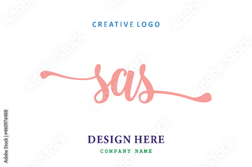 SAS lettering logo is simple, easy to understand and authoritative