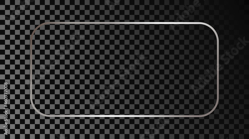 Wallpaper Mural Silver glowing rounded rectangular frame Torontodigital.ca