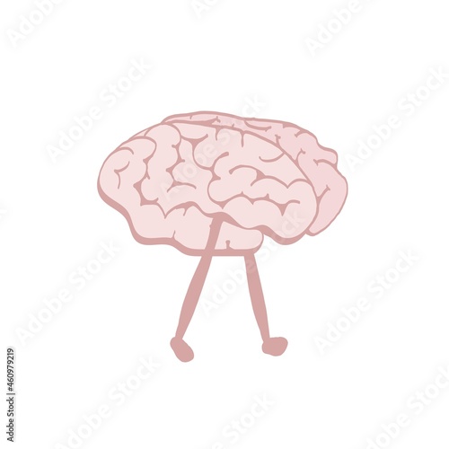 The brain goes on its own legs