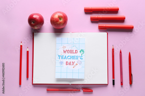 World Teacher's Day. Greeti...