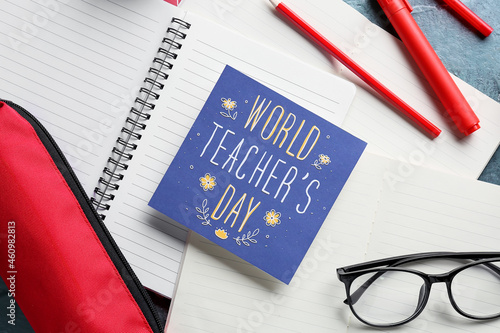 Concept of Teacher's Day. G...