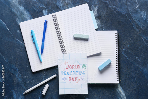 World Teacher's Day concept...