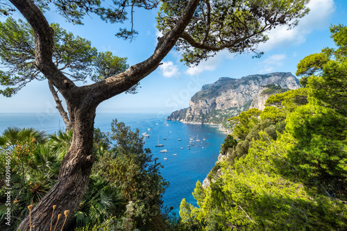 Summer vacation on Capri island, Naples, Italy photo