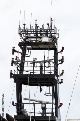 Foto Ship's main mast viewed from below