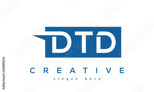 Creative Initial DTD Letter Logo Design Vector photo