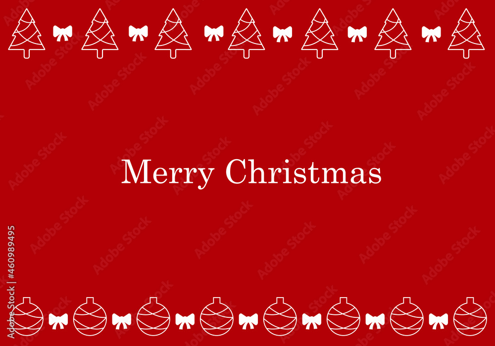 Christmas decorations on a red background. Festive vector background Christmas decorations on a red background. Festive vector background