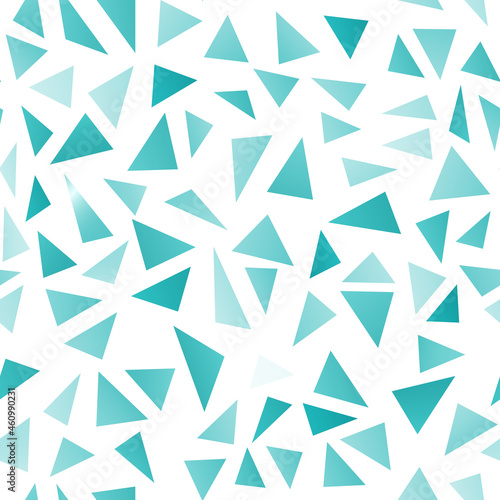 Polygonal blue mosaic background. Abstract low poly vector illustration. Triangular seamless pattern. Template geometric business design with triangle for poster, banner, card, flyer, fabric, textile