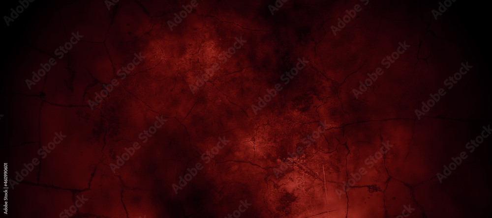 Dark Red horror scary background. Dark grunge red texture concrete Stock  Photo | Adobe Stock
