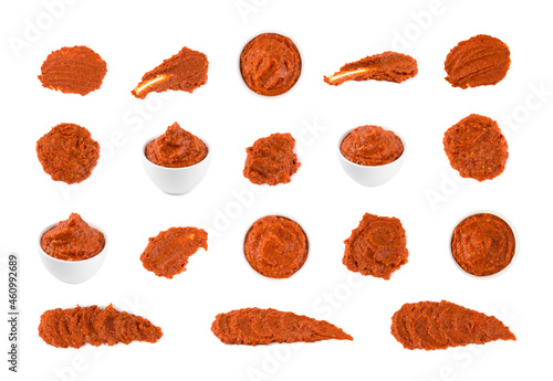 Tableau sur toile Ajvar or Pindjur Orange Vegetable Spread made from Bell Peppers