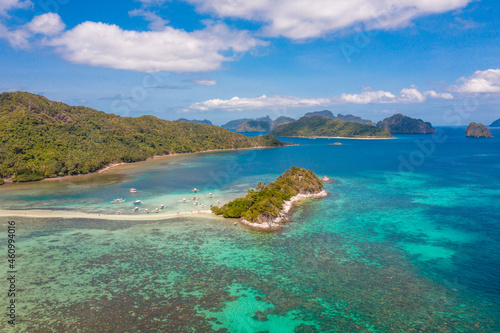 Wallpaper Mural Beautiful landscape view of a tropical Snake island with azure sea, El Nido, Palawan, Philippines. Torontodigital.ca