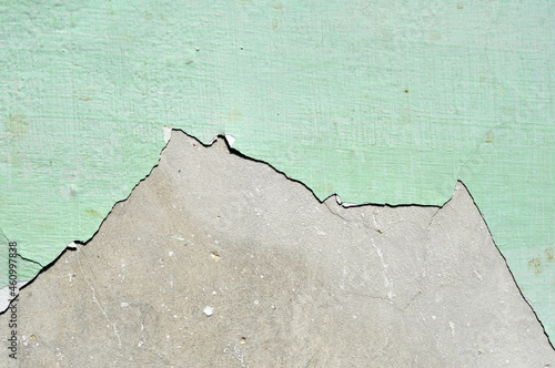 Background and texture of the wall with peeling paint