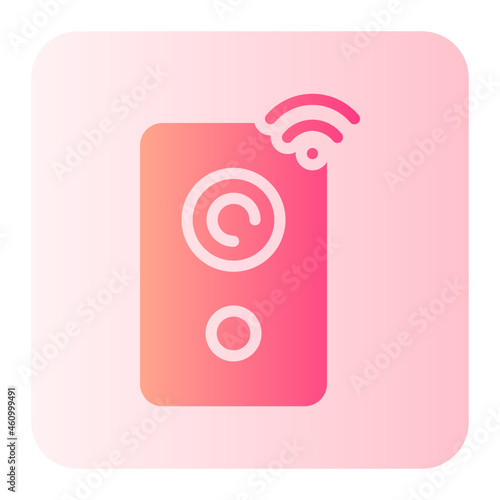 Smart loud speaker gradient icon