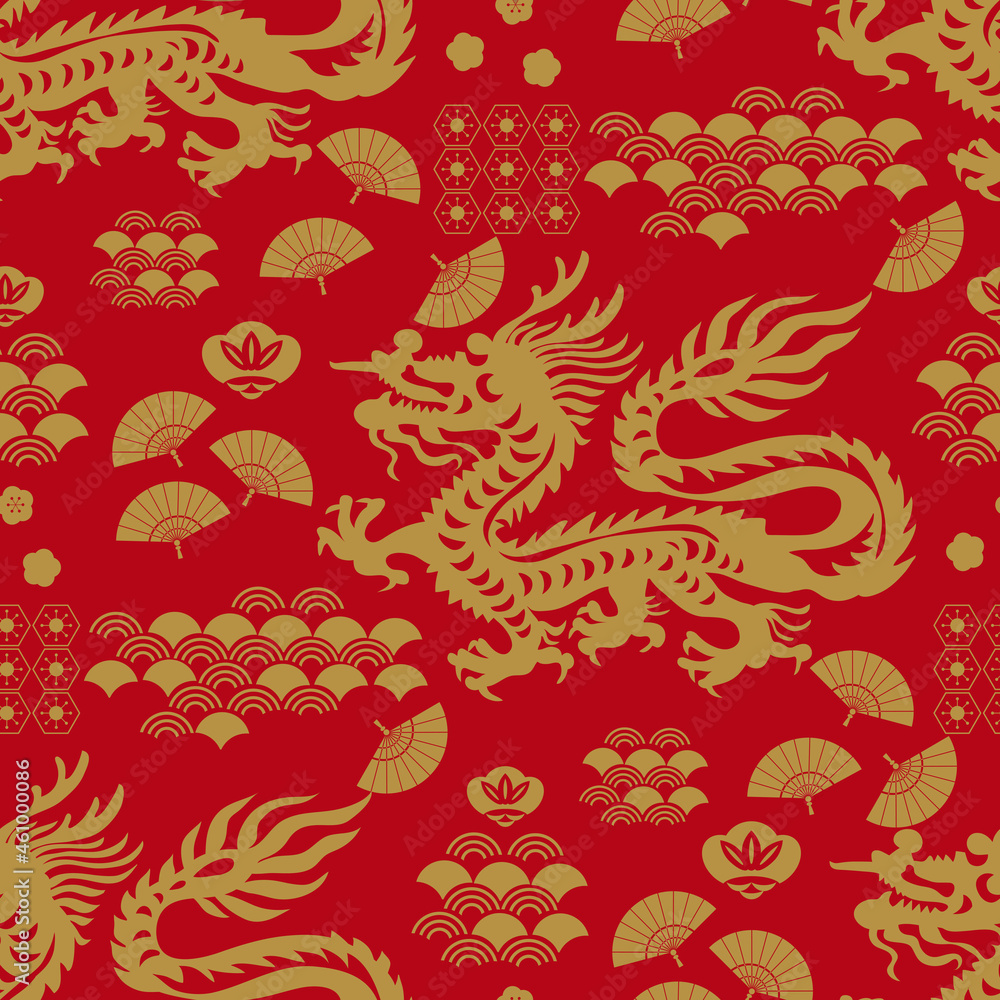 Dragon japanese pattern 9