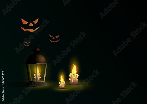 Halloween Pumpkin Banner, Halloween Candles, and Halloween Lanterns are all included in this Halloween Cartoon Ghost Vector.